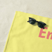 反抗的な子どもスカンジナビアパーソナライズされた馬 ビーチタオル (インサイチュ)