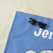 反抗的な子どもスカンディアモンキーパーソナライズされたビーチタオル ビーチタオル (インサイチュ)