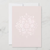 反抗的な子どもドリームキャッチャー結晶ベビーガールシャワー 招待状 (裏面)