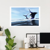 反抗的な子どもプリント ポスター (ホームオフィス)