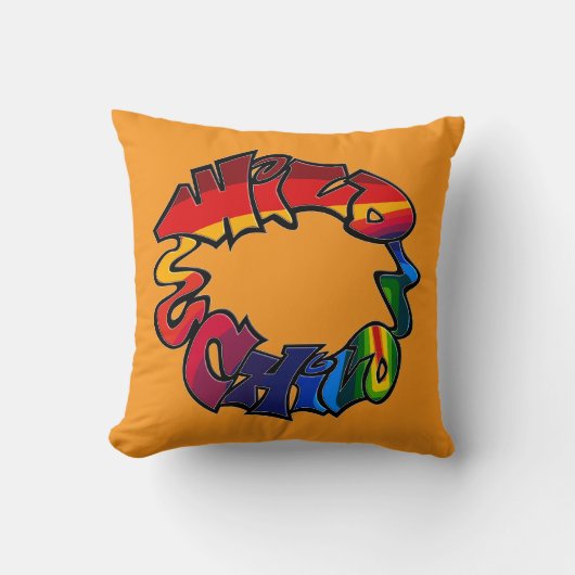 反抗的な子ども クッション (正面)