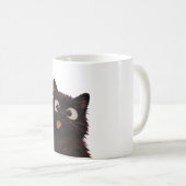 反抗的な子猫。 コーヒーマグカップ (正面右)