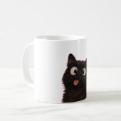 反抗的な子猫。 コーヒーマグカップ (正面左)