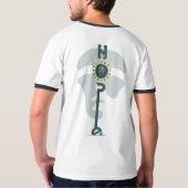 反抗的な希望 |メンズリンガー Tシャツ (裏面)