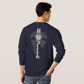 反抗的な希望 |メンズ長袖 Tシャツ (裏面フル)