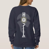 反抗的な希望 |女性用スウェットシャツ スウェットシャツ (裏面)