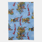 反政府勢力のクローストナディアブルーホリデーなし キッチンタオル (縦)