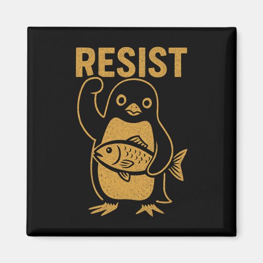 反政府勢力のペンギンアンチトランプによるHiに対する抗議に抵抗する マグネット (正面)