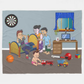 反政府勢力の避難所 フリースブランケット (正面(横))