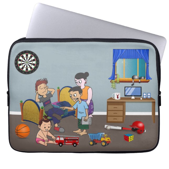 反政府勢力の避難所 ラップトップスリーブ (正面)