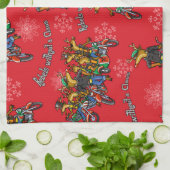 反政府勢力はクローストナカイ赤い休日なし キッチンタオル (折り畳み)