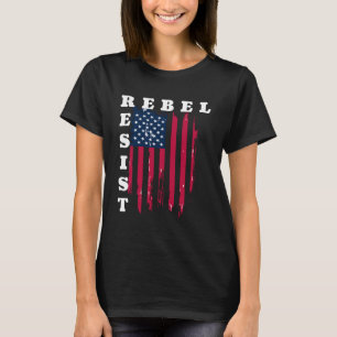 反政府勢力アメリカ国旗 Tシャツ