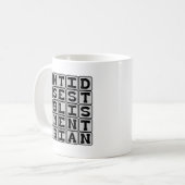 反政教分離主義 コーヒーマグカップ (正面左)