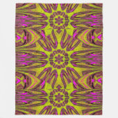 反映されたロータス13 フリースブランケット (正面)