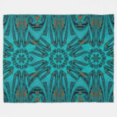 反映されたロータス14 フリースブランケット (正面(横))