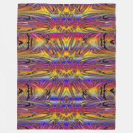 反映されたロータス15 フリースブランケット