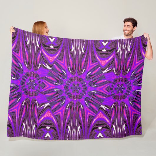 反映されたロータス5フリースブランケット フリースブランケット (インサイチュ)