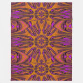 反映されたロータス6フリースブランケット フリースブランケット (正面)