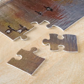 反映された紅葉でゲーゼ –  ジグソーパズル (側面)