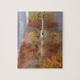 反映された紅葉でゲーゼ –  ジグソーパズル