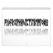 反映されるRunes -カレンダー カレンダー (カバー)