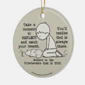 反映 セラミックオーナメント (左)