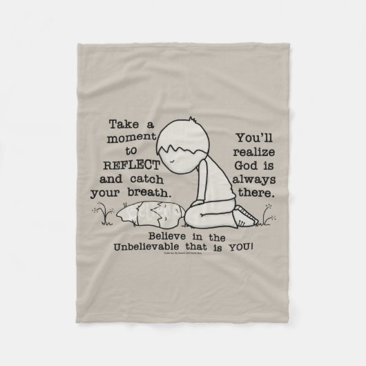 反映 フリースブランケット (正面)