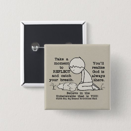 反映 缶バッジ (正面&裏面)