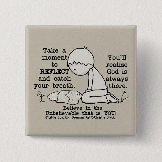 反映 缶バッジ (正面)