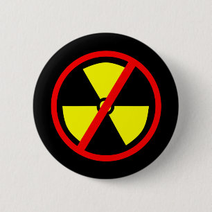 反核の記号Pinback 缶バッジ