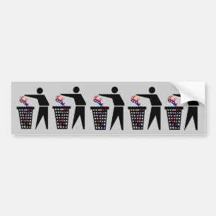 反民主党員 バンパーステッカー