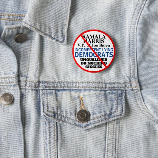 反民主党 バイデン ハリス 缶バッジ (インサイチュ)