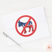 反民主的な円形のステッカー ラウンドシール (封筒)