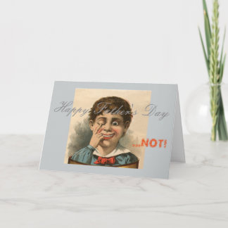 反父の日カード、悪いパパ家族の機能障害 カード