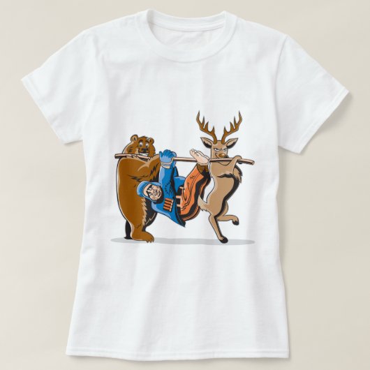 反狩り動物の復讐 Tシャツ (デザイン正面)