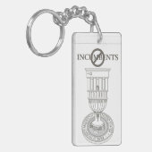 反現職の任期制限のキーホルダー キーホルダー (正面左)