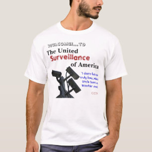 反監視の政治抗議 Tシャツ