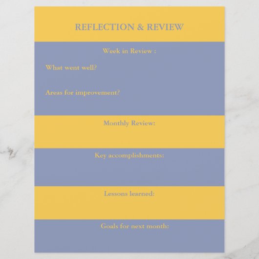 反省と復習の実践的プランナー (裏面)