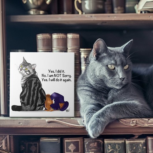 反省のタブビーキャッおもしろいト タイル