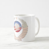 反社会主義の声明Krem及びオバマのロゴ コーヒーマグカップ (正面右)