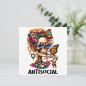 反社会的なスケルトンの女性 招待状 (スタンド正面)