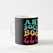反社会的なブッククラブ コーヒーマグカップ (正面左)