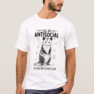 反社会的な人だって呼んでください、でもやめてね おもしろTシャツ Tシャツ