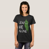 反社会的な内向型の気難しいガーデニング庭師の葉 Tシャツ (正面フル)