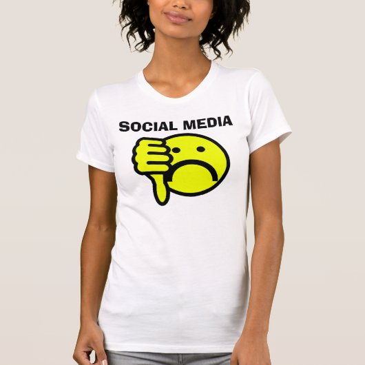 反社会的な媒体(私は憎みます)のTシャツ Tシャツ (正面)