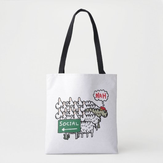 反社会的な羊 トートバッグ (正面)