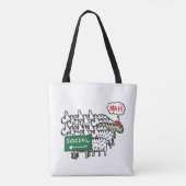 反社会的な羊 トートバッグ (裏面)