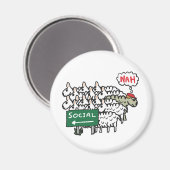 反社会的な羊 マグネット (正面/裏面)