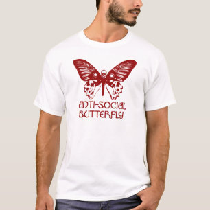 反社会的な蝶 Tシャツ