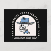 反社会的イントロバートパパカウボーイダークウェスタンおもしろい シーズンポストカード (正面)